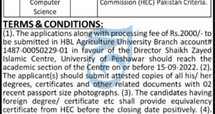 University of Peshawar Jobs